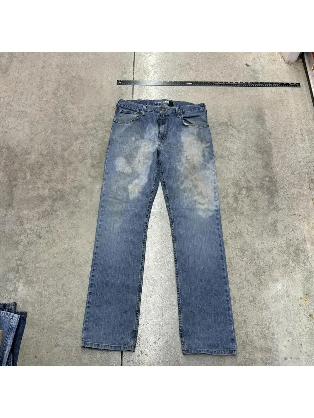 vintage carhartt blue relaxed fit jeans size 34 x 34